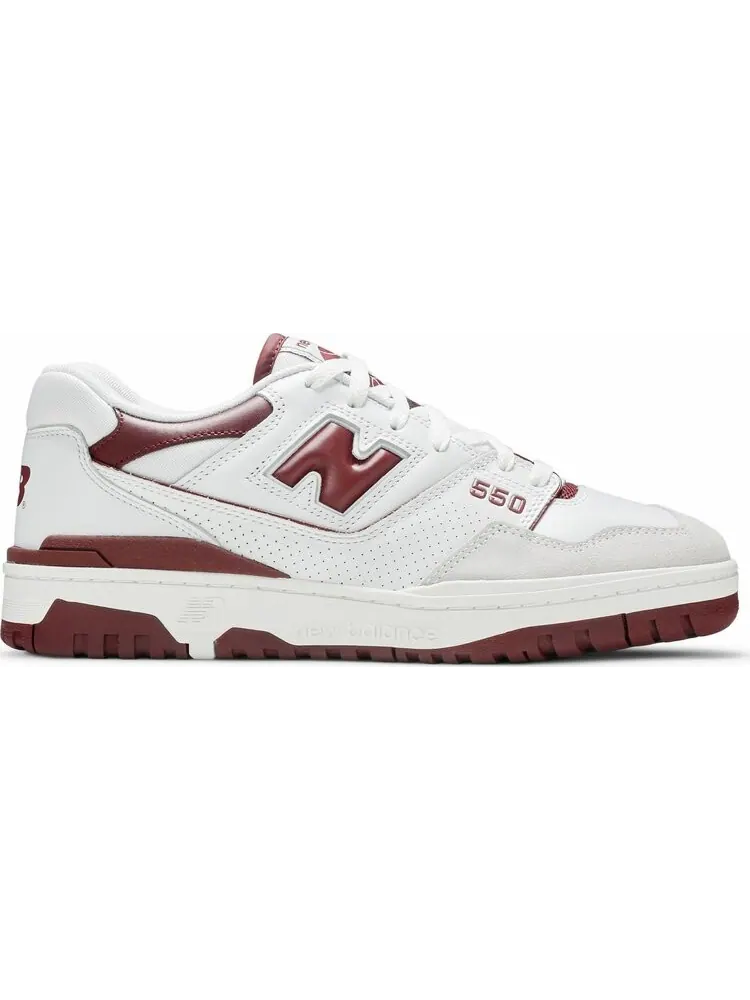 Кроссовки New Balance 550 'Burgundy' — изображение 1 из 8, белый