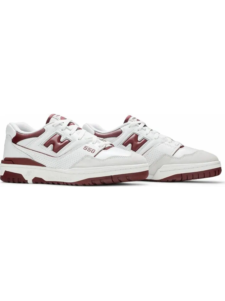 Кроссовки New Balance 550 'Burgundy' — изображение 8 из 8, белый