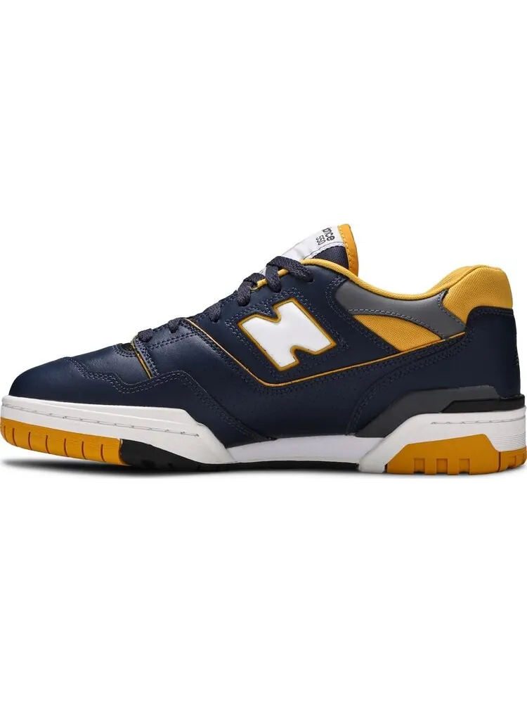 Кроссовки New Balance 550 'Navy Yellow' — изображение 3 из 8, синий