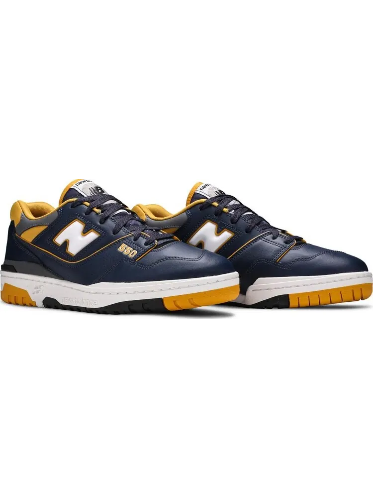 Кроссовки New Balance 550 'Navy Yellow' — изображение 8 из 8, синий