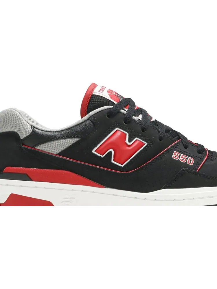 Кроссовки New Balance 550 'Black Red' — изображение 2 из 8, черный
