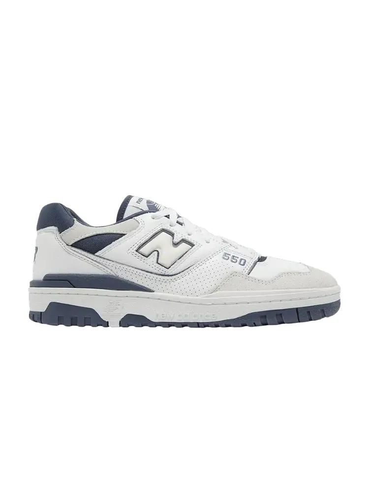 Кроссовки New Balance 550 2E Wide 'White Vintage Indigo' — изображение 1 из 1, белый/винтажный индиго