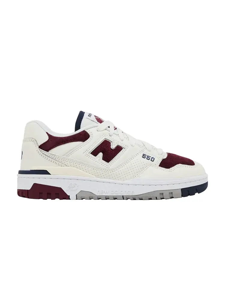 Кроссовки New Balance 550 'Suede Toe Pack - Burgundy Navy' — изображение 1 из 9, белый