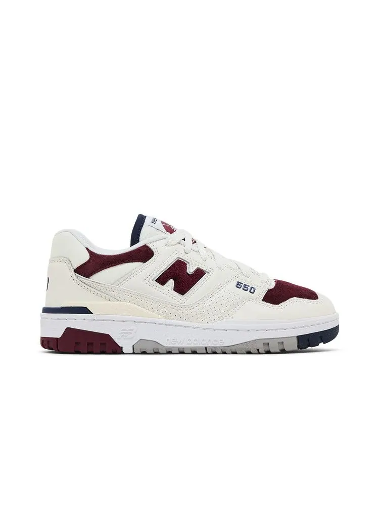 Кроссовки New Balance 550 'Suede Toe Pack - Burgundy Navy' — изображение 2 из 9, белый