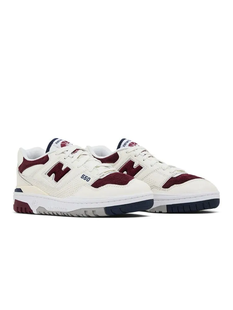 Кроссовки New Balance 550 'Suede Toe Pack - Burgundy Navy' — изображение 9 из 9, белый