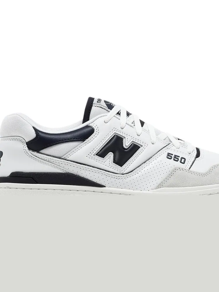 Кроссовки New Balance 550 'White Navy' — изображение 2 из 8, белый