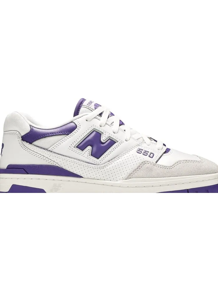 Кроссовки New Balance 550 'White Purple' — изображение 2 из 8, белый