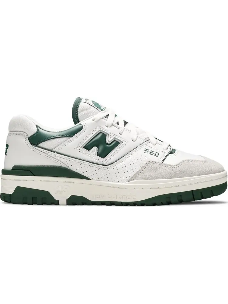 Кроссовки New Balance 550 White/Green — изображение 1 из 8, белый