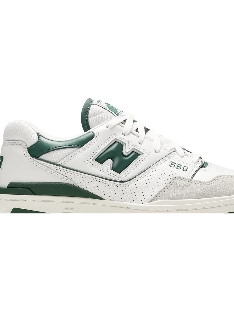 Кроссовки New Balance 550 White/Green — изображение 2 из 8, белый