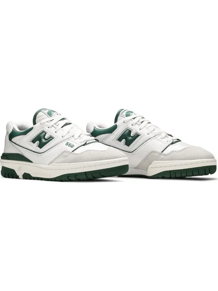 Кроссовки New Balance 550 White/Green — изображение 8 из 8, белый