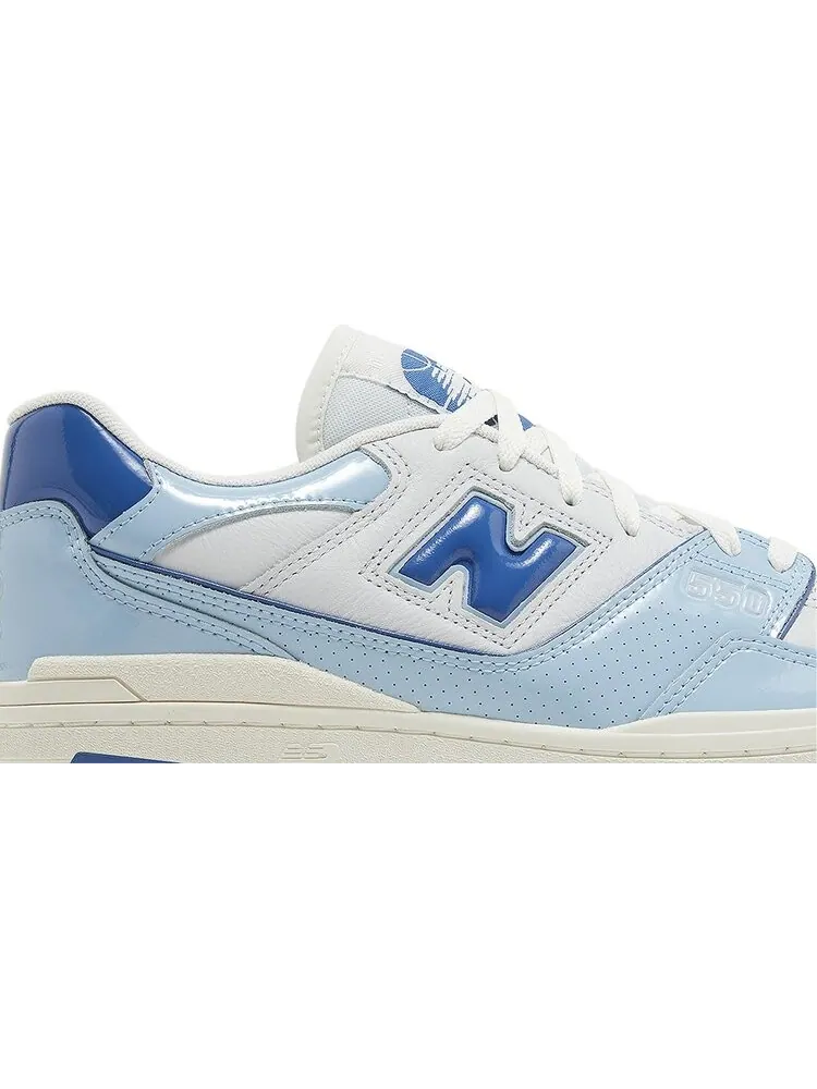 Кроссовки 550 'Patent Leather Pack - Chrome Blue' — изображение 2 из 4, синий