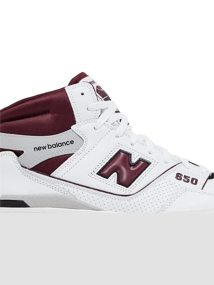 Кроссовки 650R 'White Burgundy' — изображение 2 из 4, белый