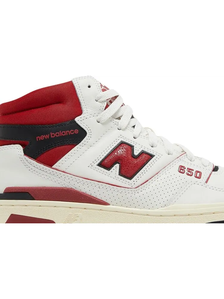 Кроссовки New Balance Aimé Leon Dore x 650R 'White Red' — изображение 2 из 8, белый