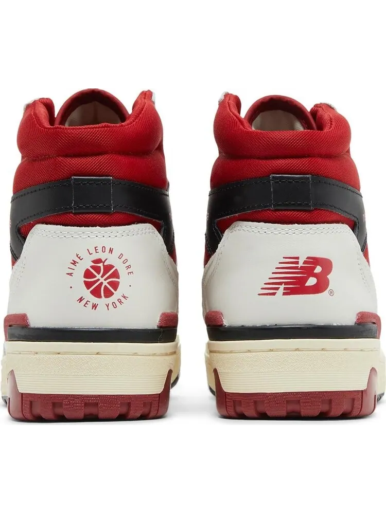 Кроссовки New Balance Aimé Leon Dore x 650R 'White Red' — изображение 6 из 8, белый