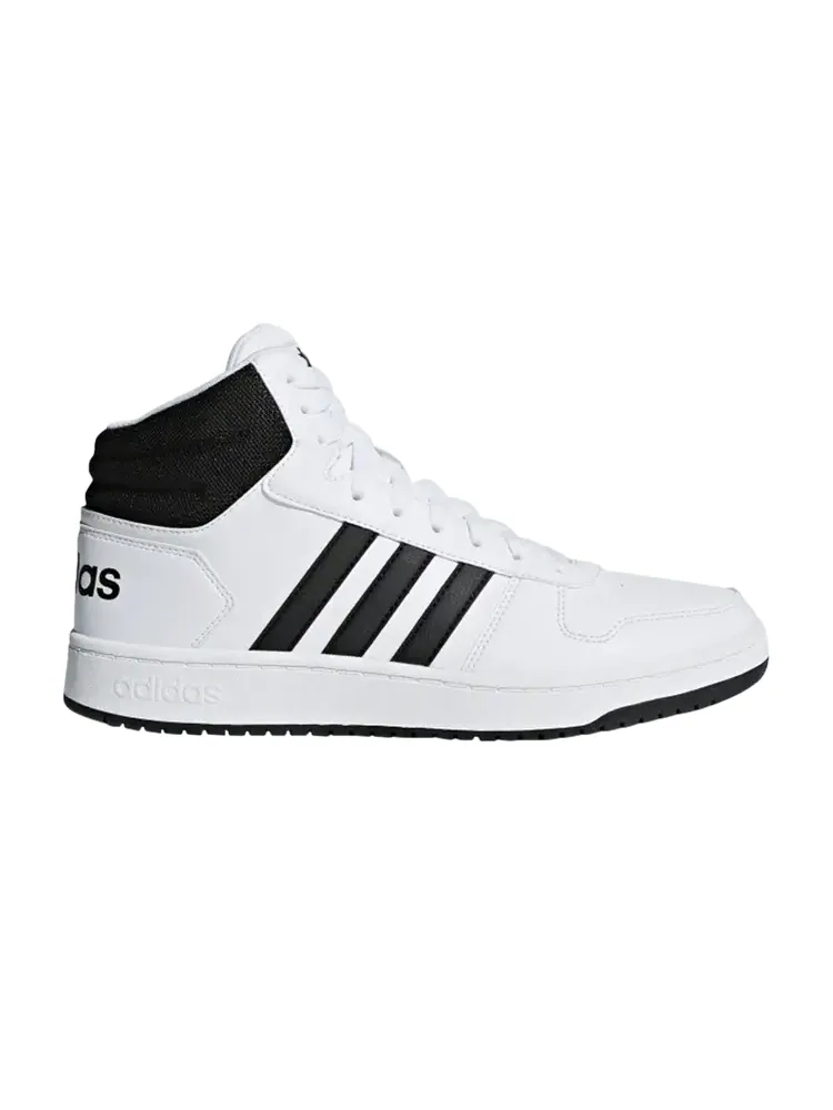 Кроссовки Adidas Hoops 2.0 Mid 'White Black' — изображение 1 из 1, белый