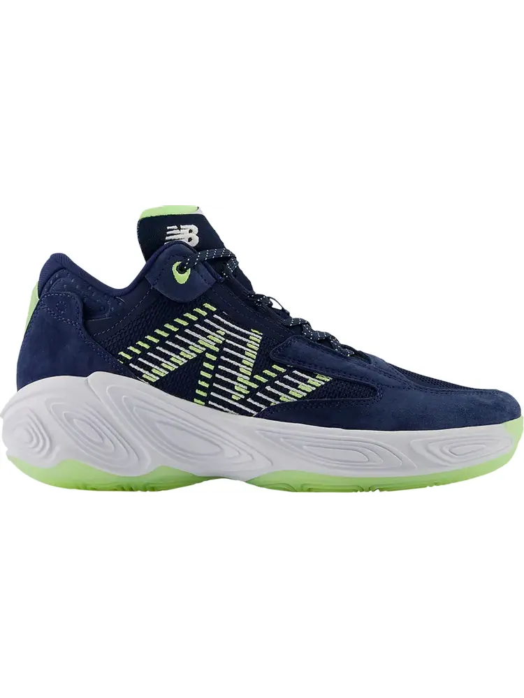 Кроссовки Fresh Foam BB v2 'Navy Bleached Lime Glow' — изображение 1 из 1, синий