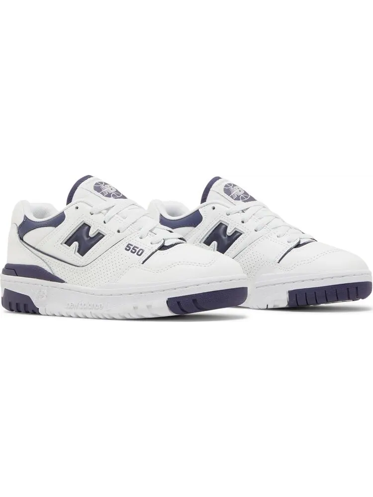 Кроссовки New Balance Wmns 550 'White Navy Blue' — изображение 9 из 9, белый