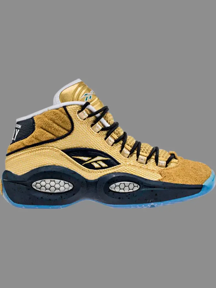 Кроссовки question mid ebc 'rucker park' Reebok — изображение 1 из 1, золото