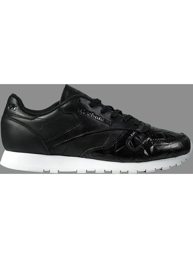 Кроссовки wmns classic leather hype 'metallic' Reebok — изображение 1 из 1, черный