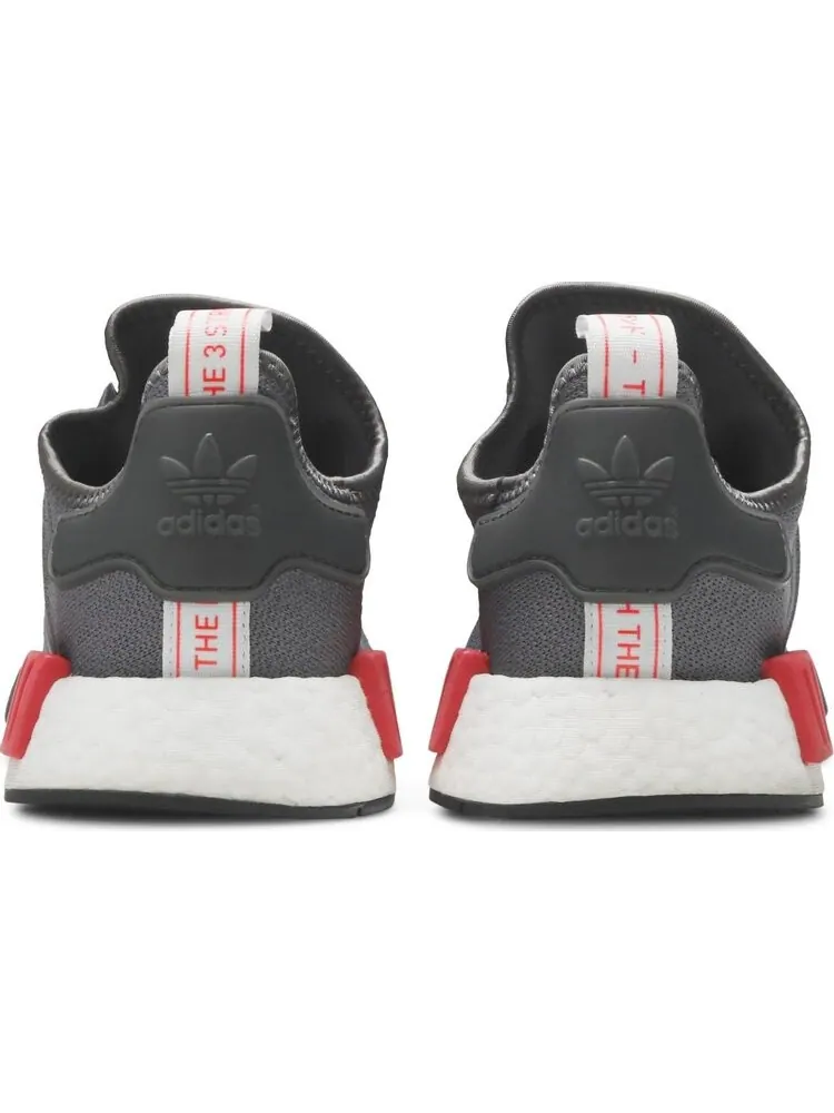 Кроссовки Adidas NMD_R1 'Grey Red' — изображение 6 из 8, серый