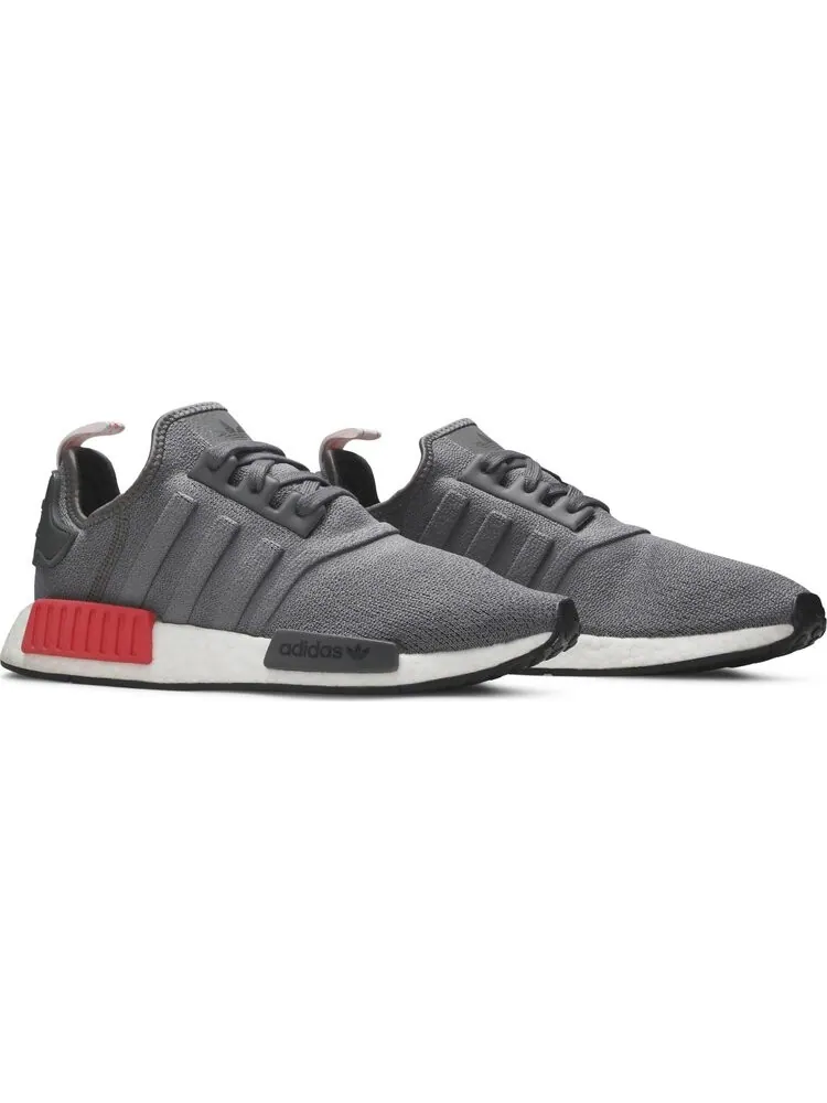 Кроссовки Adidas NMD_R1 'Grey Red' — изображение 8 из 8, серый