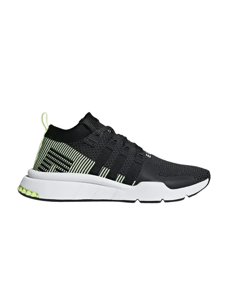 Кроссовки adidas EQT Support Mid ADV Primeknit 'Black Solar Yellow' — изображение 1 из 1, черный/черный
