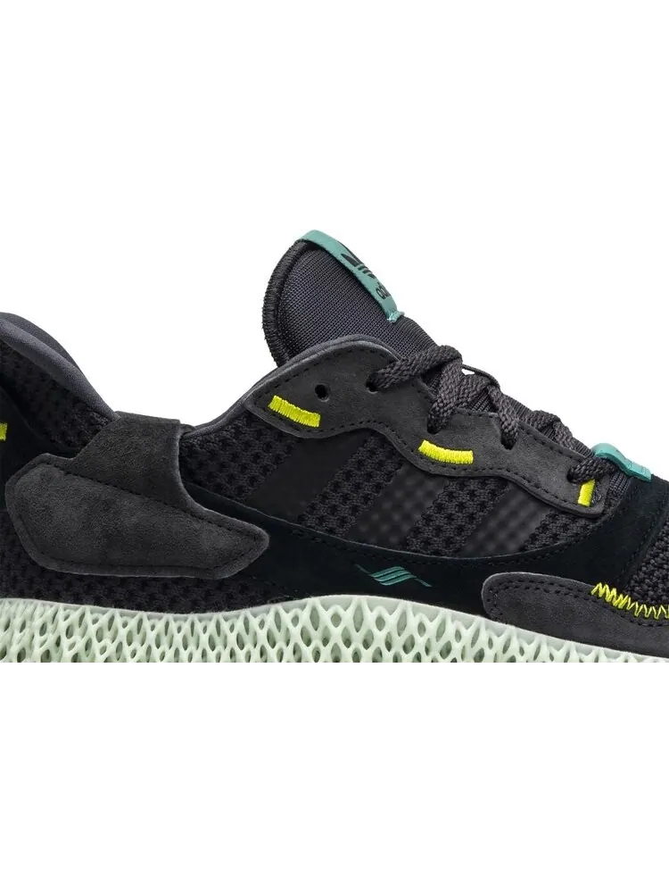 Кроссовки Adidas ZX 4000 Futurecraft 4D 'Carbon' — изображение 2 из 8, черный