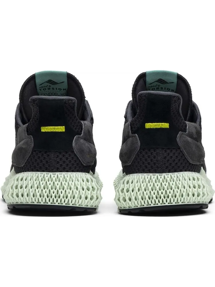 Кроссовки Adidas ZX 4000 Futurecraft 4D 'Carbon' — изображение 6 из 8, черный