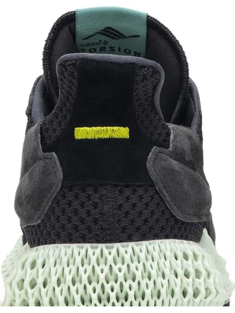 Кроссовки Adidas ZX 4000 Futurecraft 4D 'Carbon' — изображение 7 из 8, черный