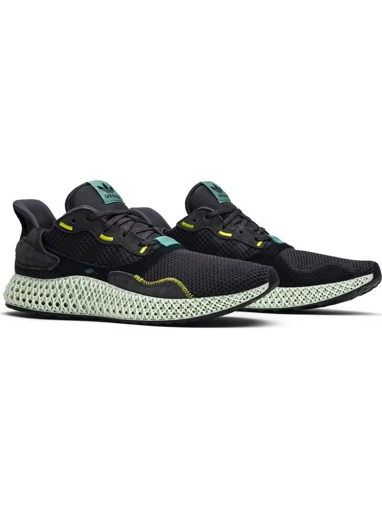 Кроссовки Adidas ZX 4000 Futurecraft 4D 'Carbon' — изображение 8 из 8, черный