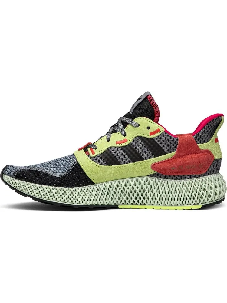 Кроссовки Adidas ZX 4000 Futurecraft 4D 'Grey Yellow' — изображение 3 из 8, серый
