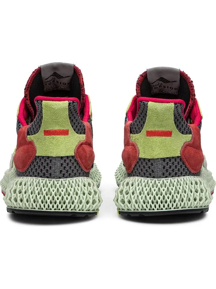 Кроссовки Adidas ZX 4000 Futurecraft 4D 'Grey Yellow' — изображение 6 из 8, серый