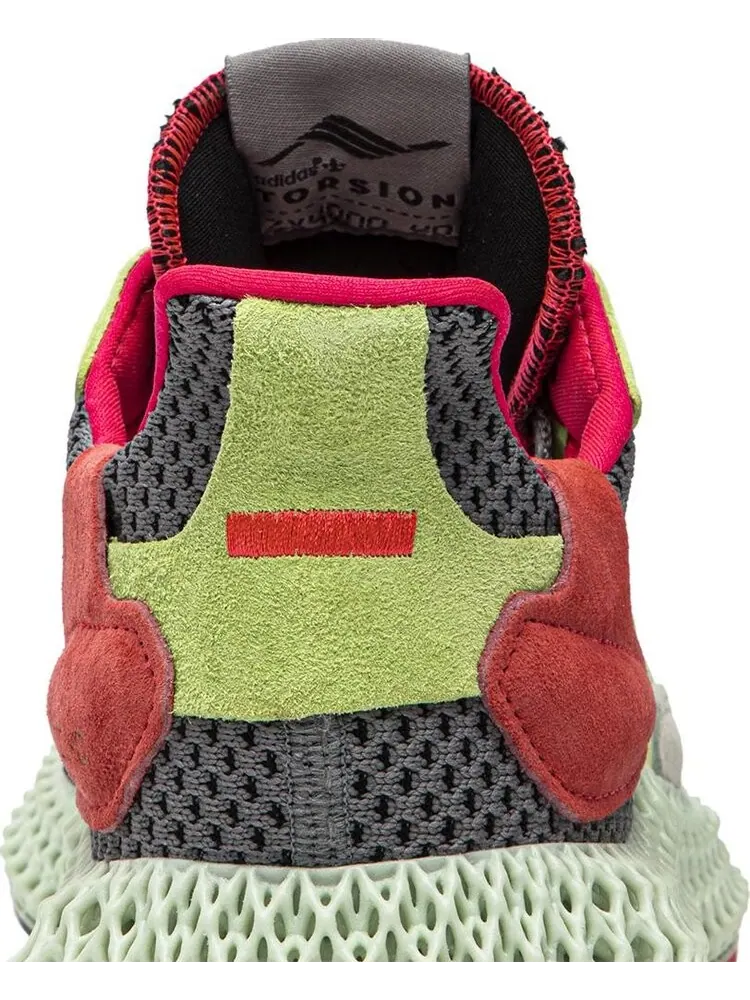 Кроссовки Adidas ZX 4000 Futurecraft 4D 'Grey Yellow' — изображение 7 из 8, серый