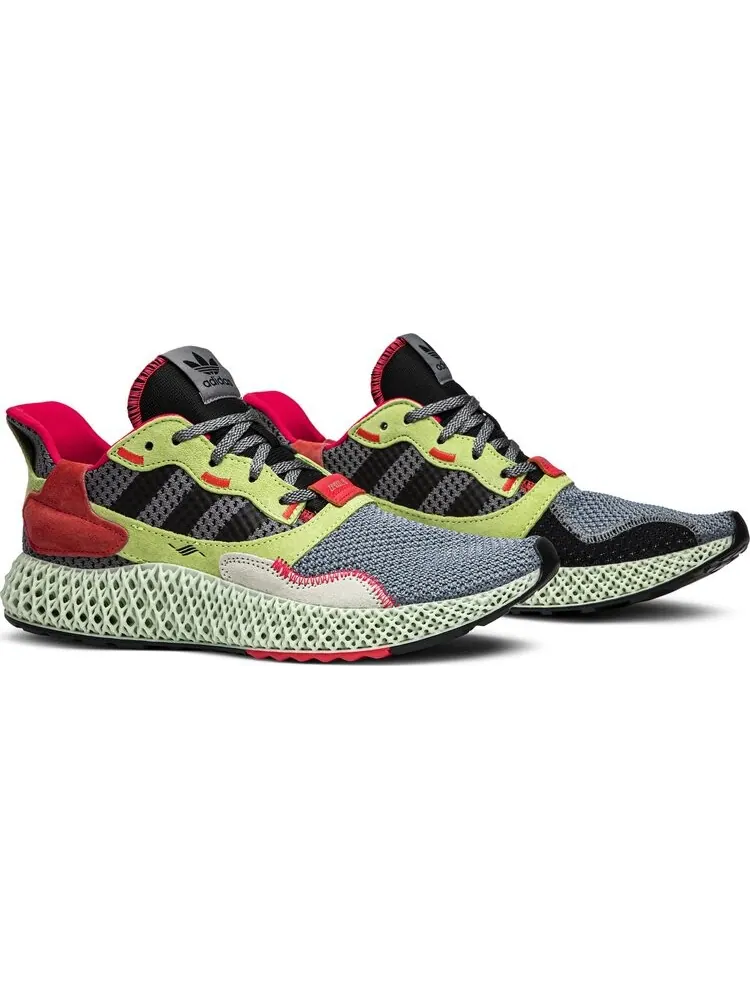 Кроссовки Adidas ZX 4000 Futurecraft 4D 'Grey Yellow' — изображение 8 из 8, серый