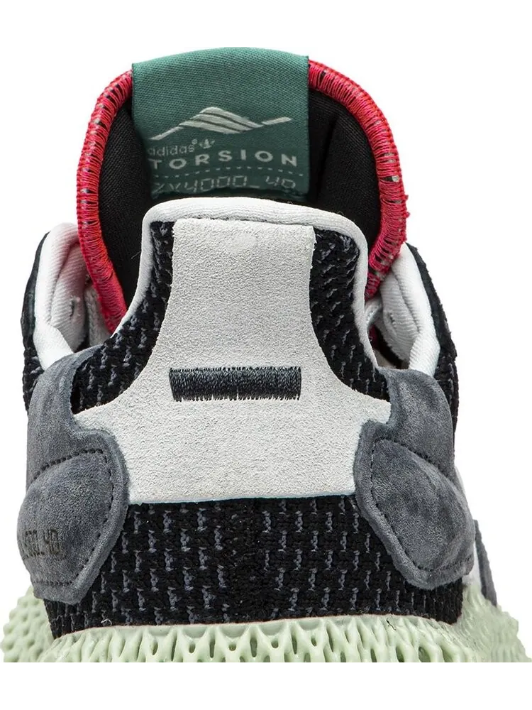 Кроссовки Adidas ZX 4000 Futurecraft 4D 'Black Onix' — изображение 7 из 8, черный