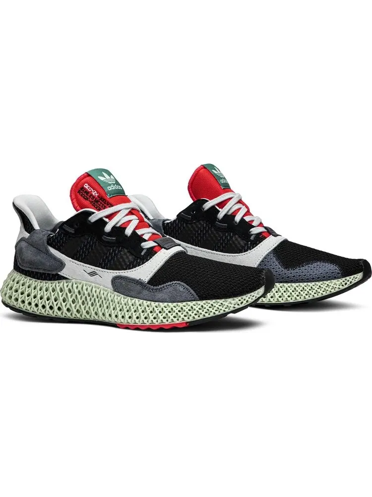 Кроссовки Adidas ZX 4000 Futurecraft 4D 'Black Onix' — изображение 8 из 8, черный