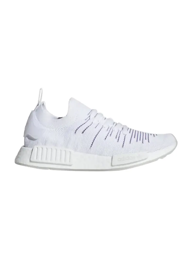 Кроссовки adidas Wmns NMD_R1 STLT PK 'Cloud White Purple' — изображение 1 из 1, белый/белый/фиолетовый