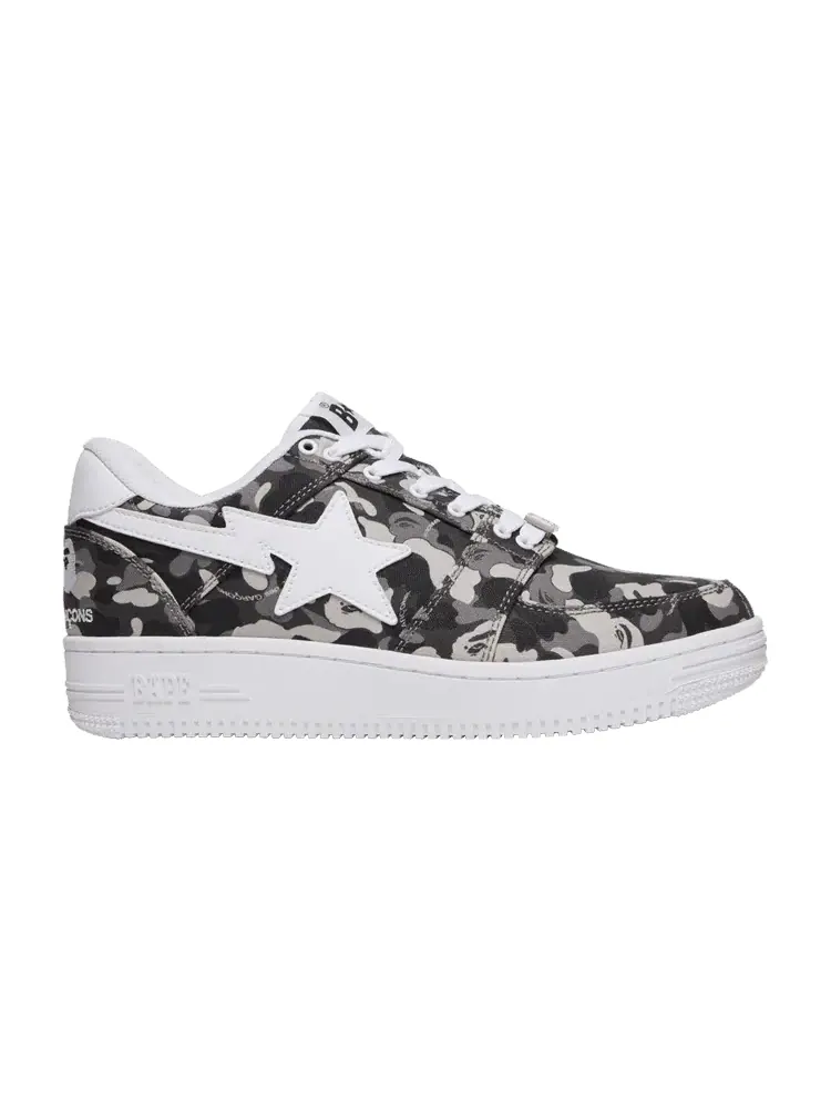Кроссовки BAPE Comme des Garçons x Bapesta Low 'White Camo' — изображение 1 из 9, белый