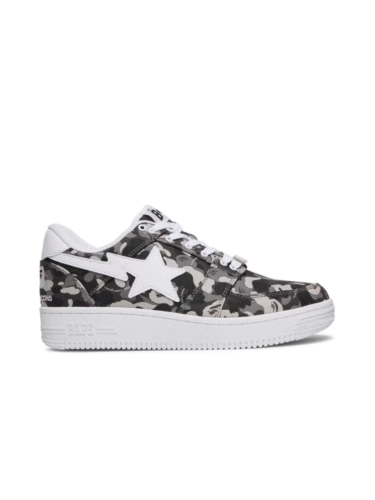 Кроссовки BAPE Comme des Garçons x Bapesta Low 'White Camo' — изображение 2 из 9, белый