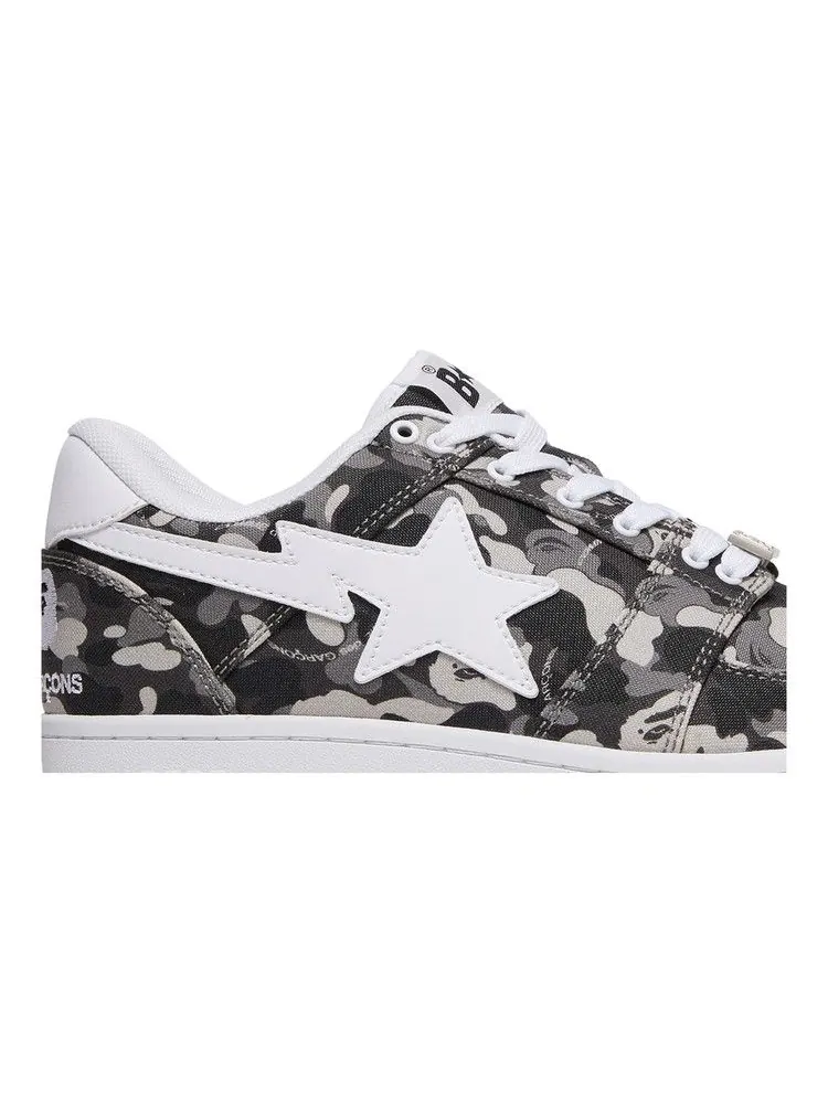 Кроссовки BAPE Comme des Garçons x Bapesta Low 'White Camo' — изображение 3 из 9, белый