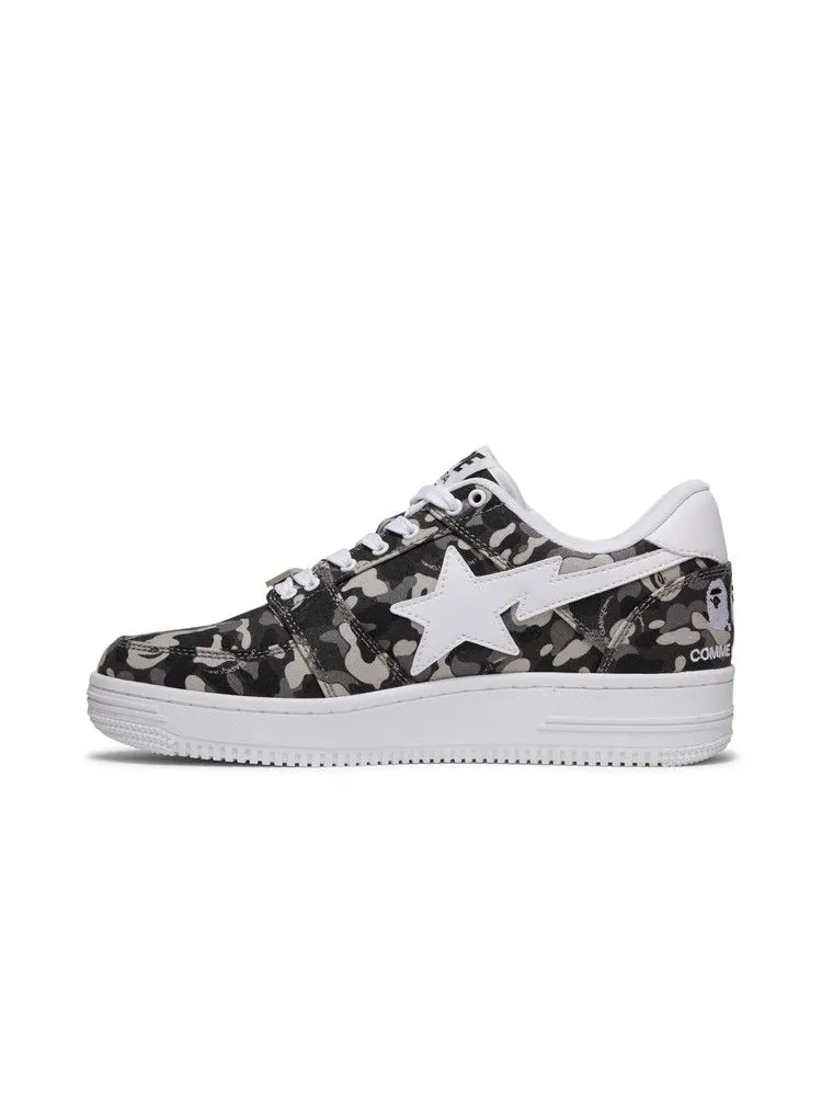 Кроссовки BAPE Comme des Garçons x Bapesta Low 'White Camo' — изображение 4 из 9, белый