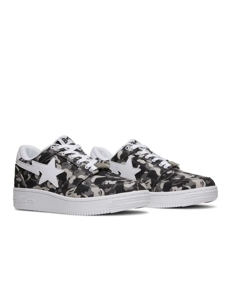 Кроссовки BAPE Comme des Garçons x Bapesta Low 'White Camo' — изображение 9 из 9, белый