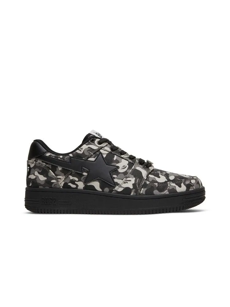 Кроссовки BAPE Comme des Garçons x Bapesta Low 'Black Camo' — изображение 2 из 9, черный