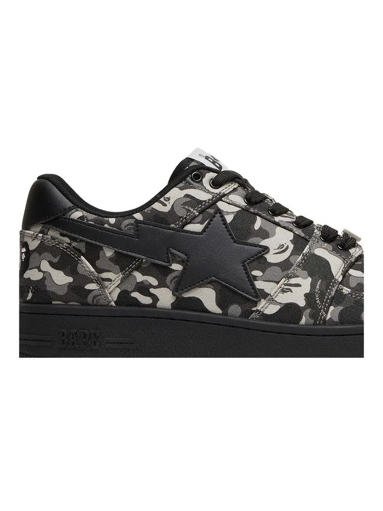 Кроссовки BAPE Comme des Garçons x Bapesta Low 'Black Camo' — изображение 3 из 9, черный