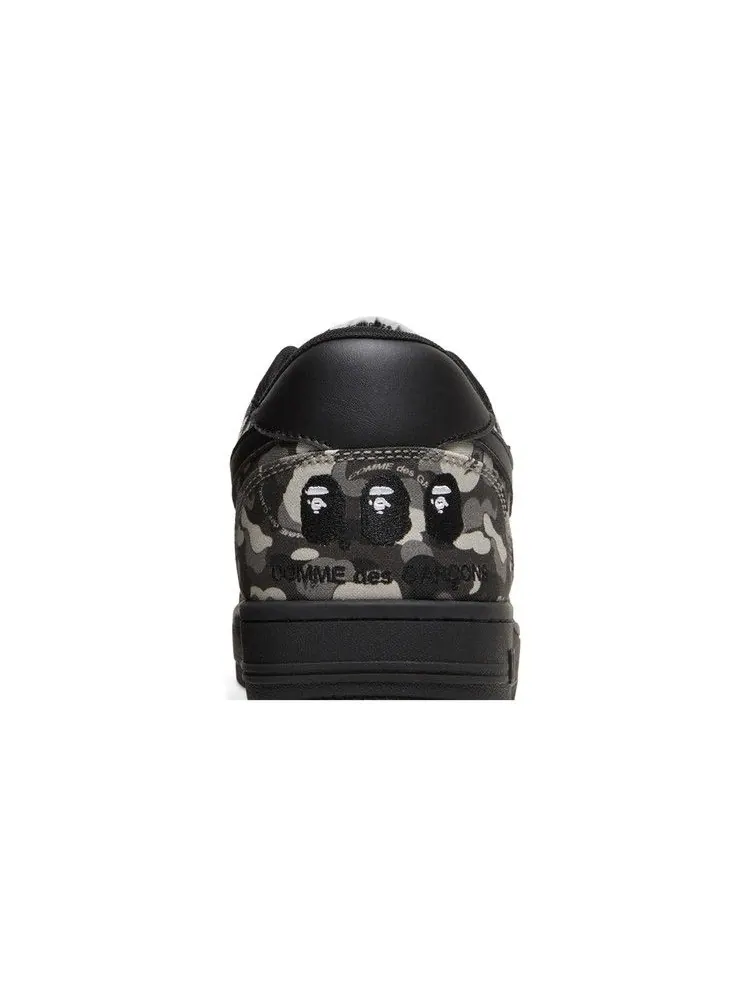 Кроссовки BAPE Comme des Garçons x Bapesta Low 'Black Camo' — изображение 8 из 9, черный