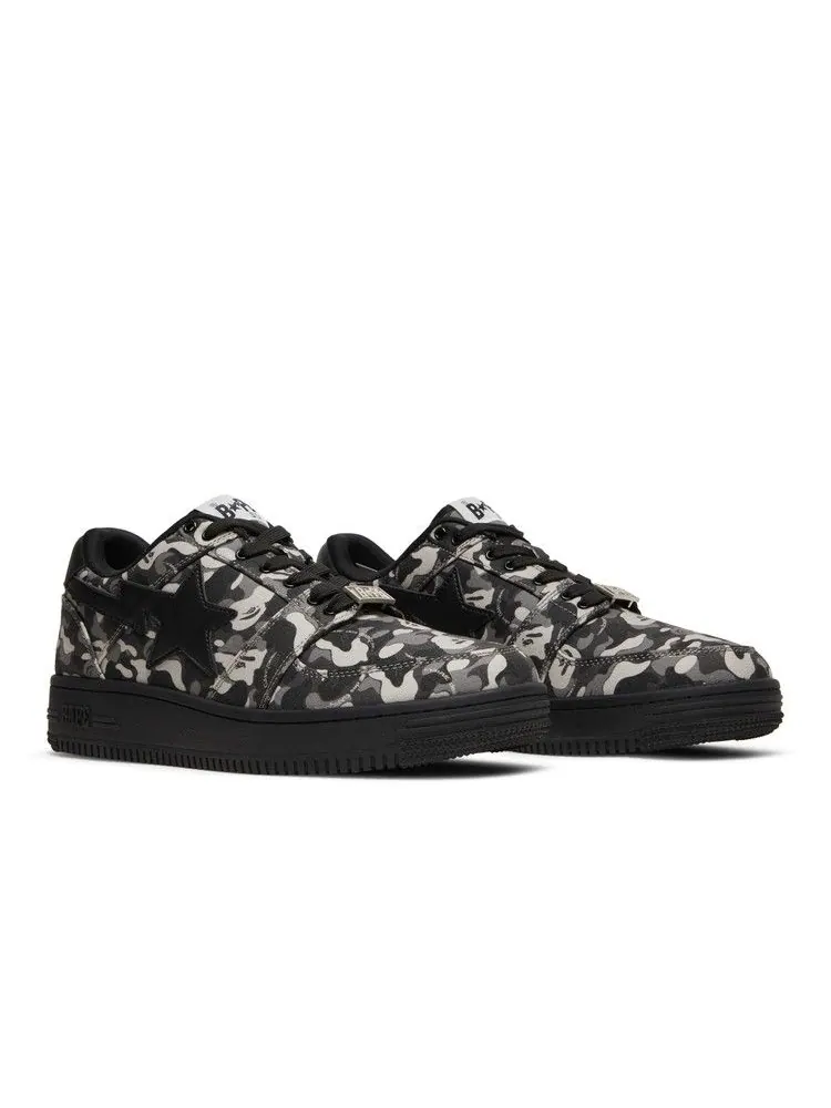 Кроссовки BAPE Comme des Garçons x Bapesta Low 'Black Camo' — изображение 9 из 9, черный