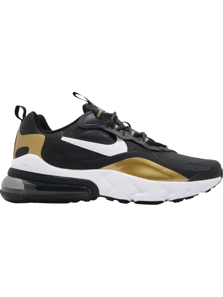 Кроссовки Nike Air Max 270 React GS 'Metallic Gold' — изображение 1 из 1, черный