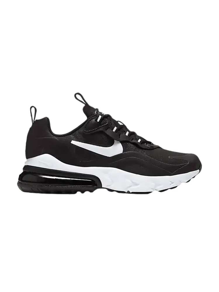 Кроссовки Nike Air Max 270 React GS 'Black' — изображение 1 из 1, черный/черный/белый
