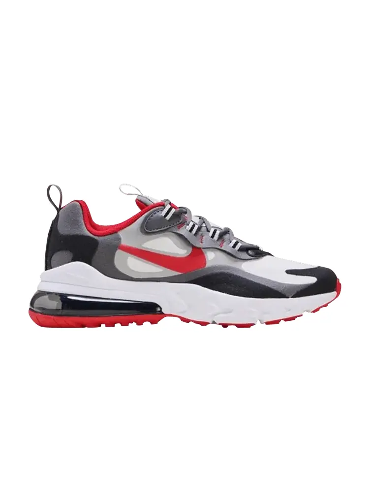 Кроссовки Nike Air Max 270 React GS 'University Red Iron Grey' — изображение 1 из 1, черный/красный/серый