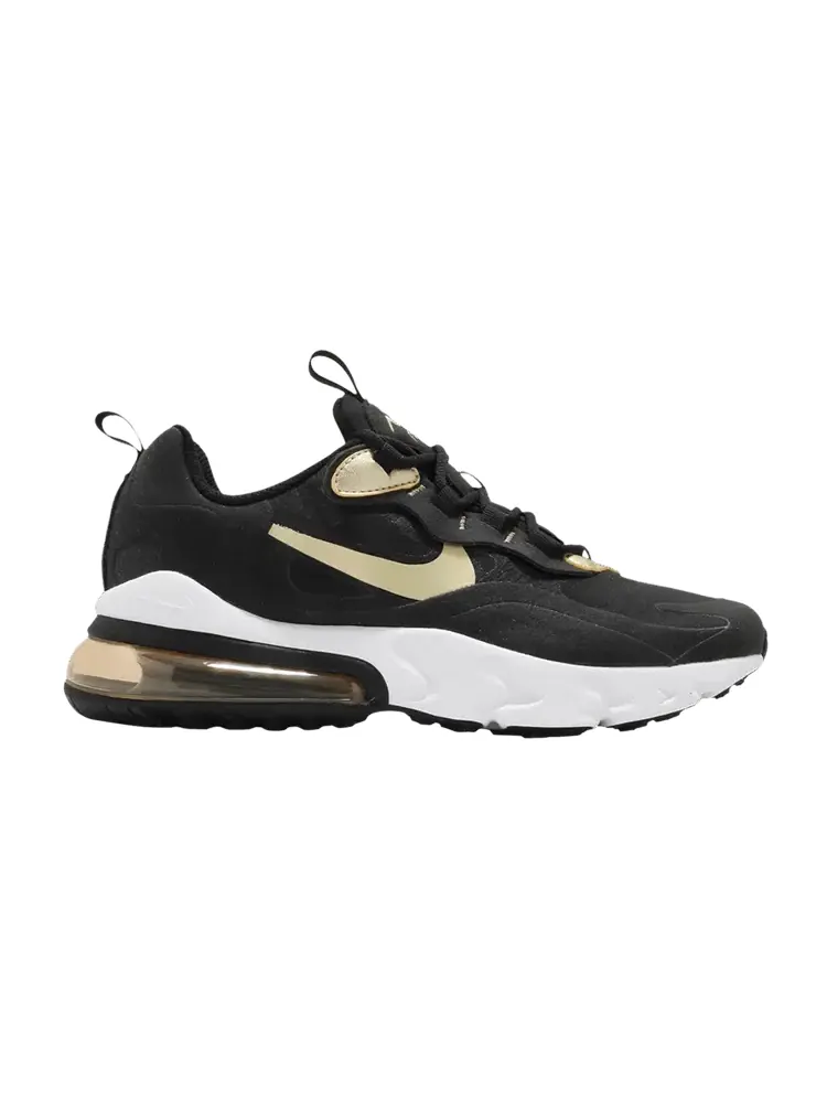 Кроссовки Nike Air Max 270 React GS 'Black Metallic Gold Star' — изображение 1 из 1